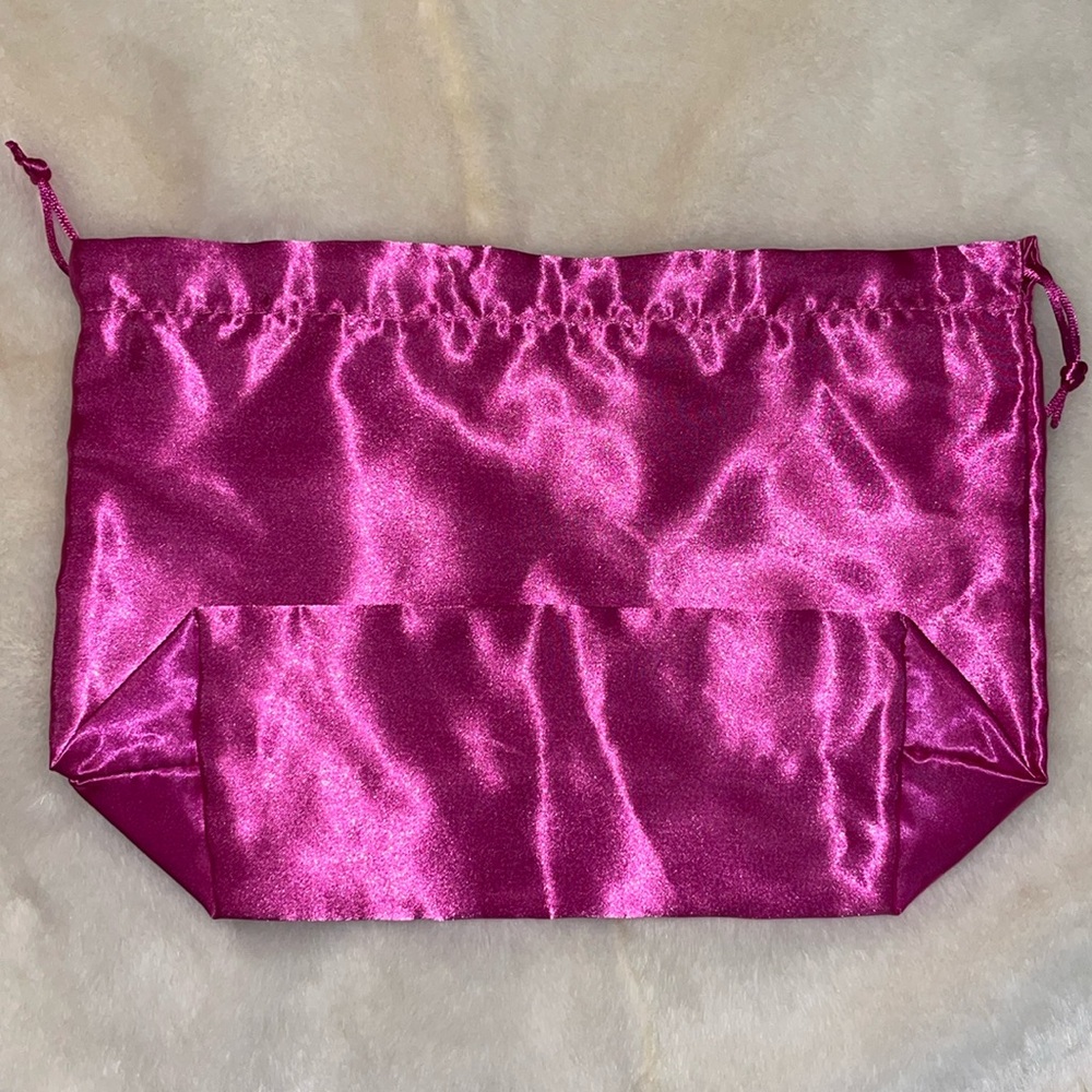 Bundle any 5 for $15 Satin Pink Drawstring Bag